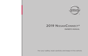 2019 Nissan Armada connectF Navigation Manual